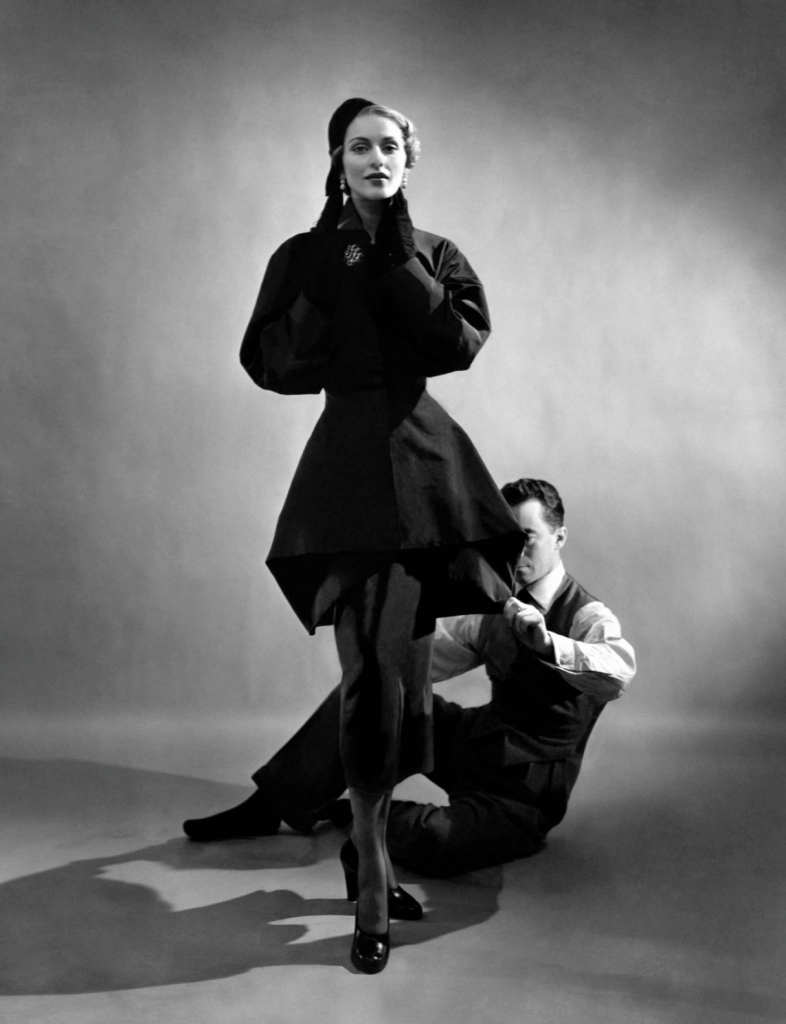 Чарльз Джеймс с манекенщицей, американский -Vouge, 1948